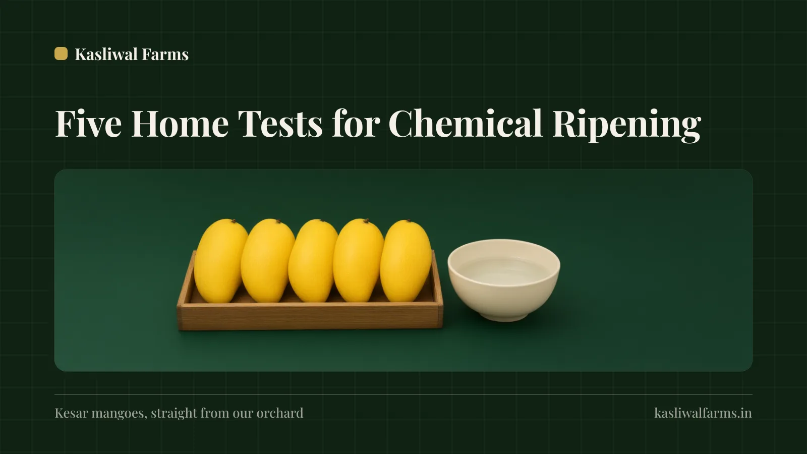 How to Tell if a Mango Was Ripened with Carbide — 5 Home Tests