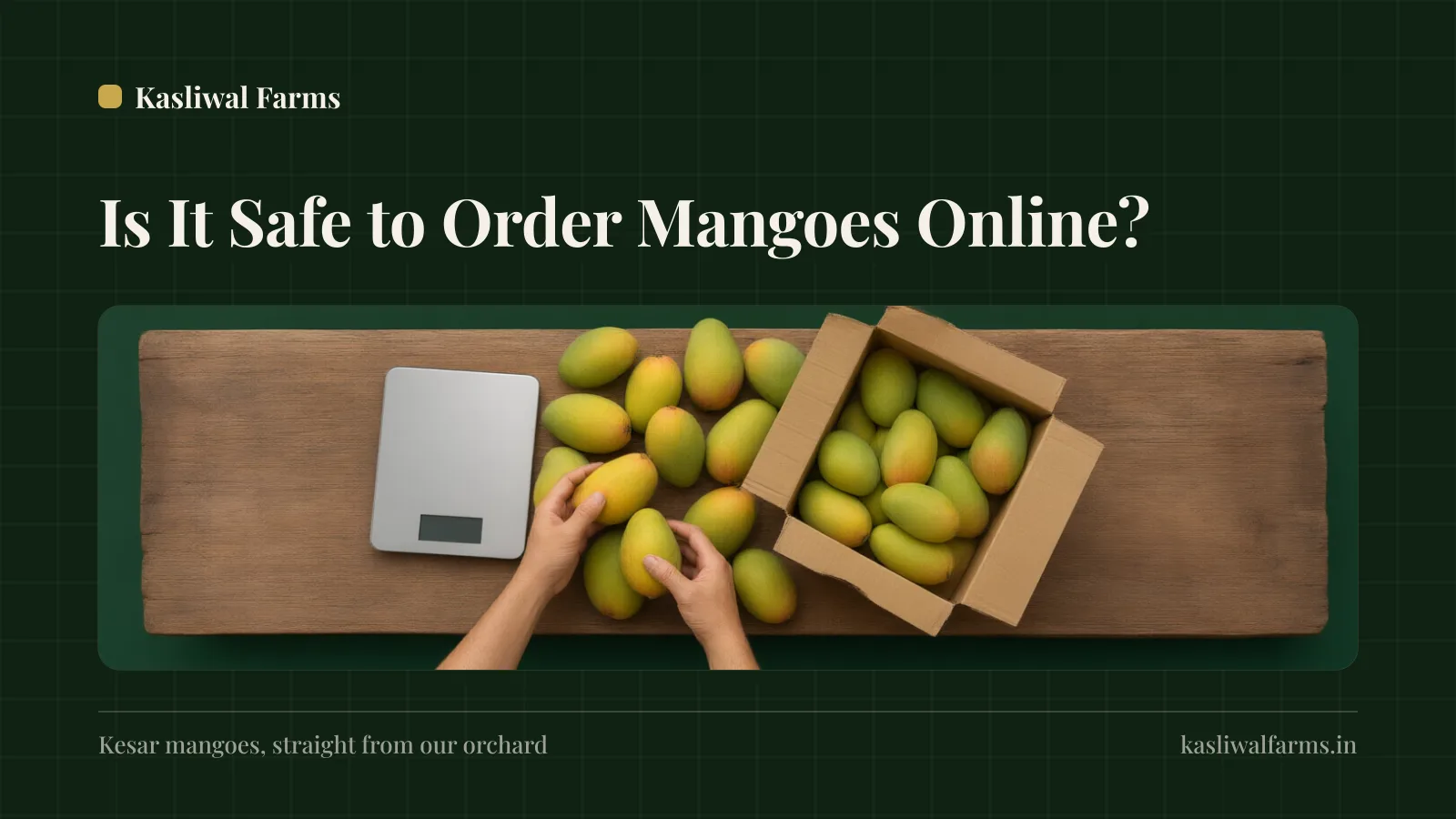 Is It Safe to Order Mangoes Online in India? A Farmer's Honest Checklist